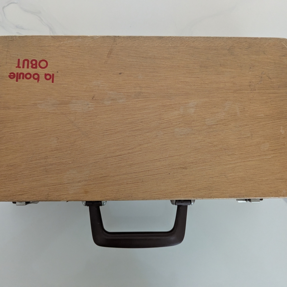 Wooden Bocce Ball Set with Brown Handle